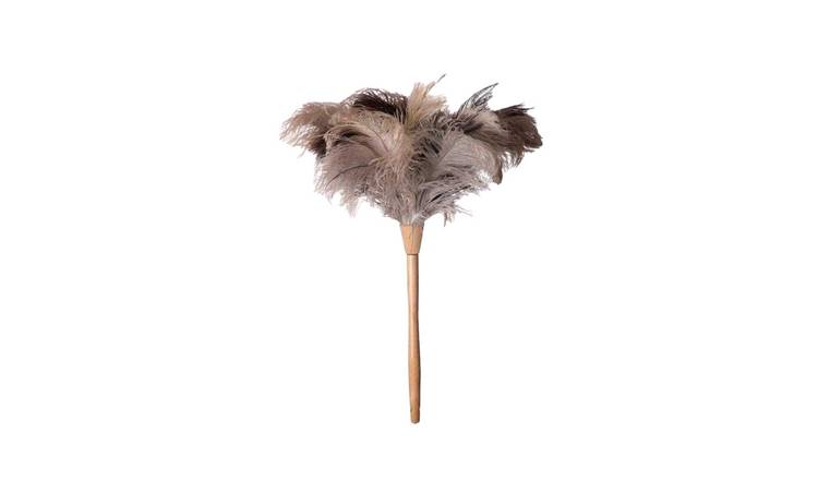 Groundsman Bamboo Ostrich Feather Duster - Brown
