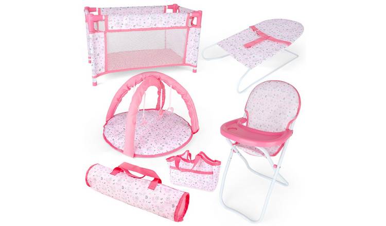 deAO 4-in-1 Baby Doll Play Set - Pink