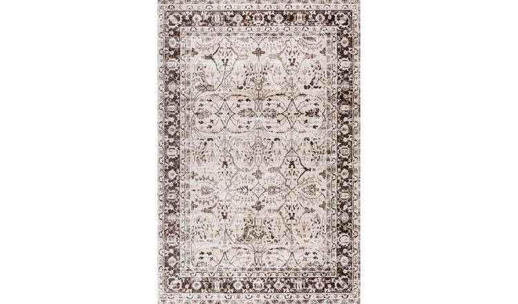 The Rugs Beige Montana Bordered Rug - 200 x 290cm