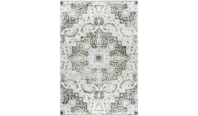 The Rugs Green Montana Vintage Distressed Rug - 120 x 170cm