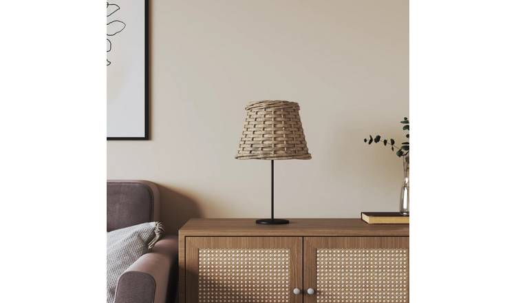 Walplus Brown Iron Wicker Lampshade - 15 x 12cm