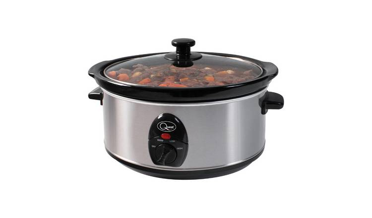 Quest 3.5L Slow Cooker - Stainless Steel