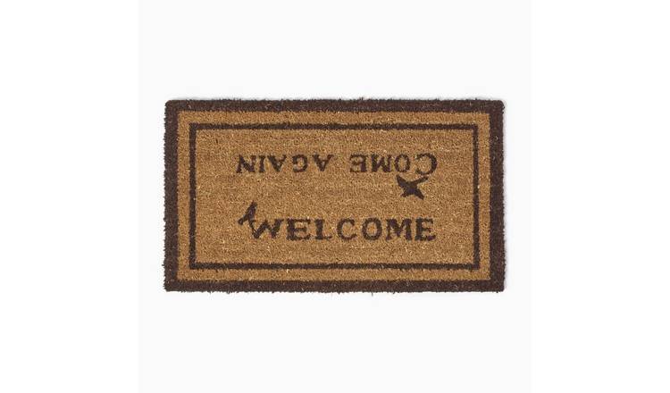 Homescapes Welcome Come Again Coir Doormat