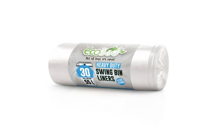 EcoBag White 55L Heavy Duty Swing Bin Liners - Pack of 30