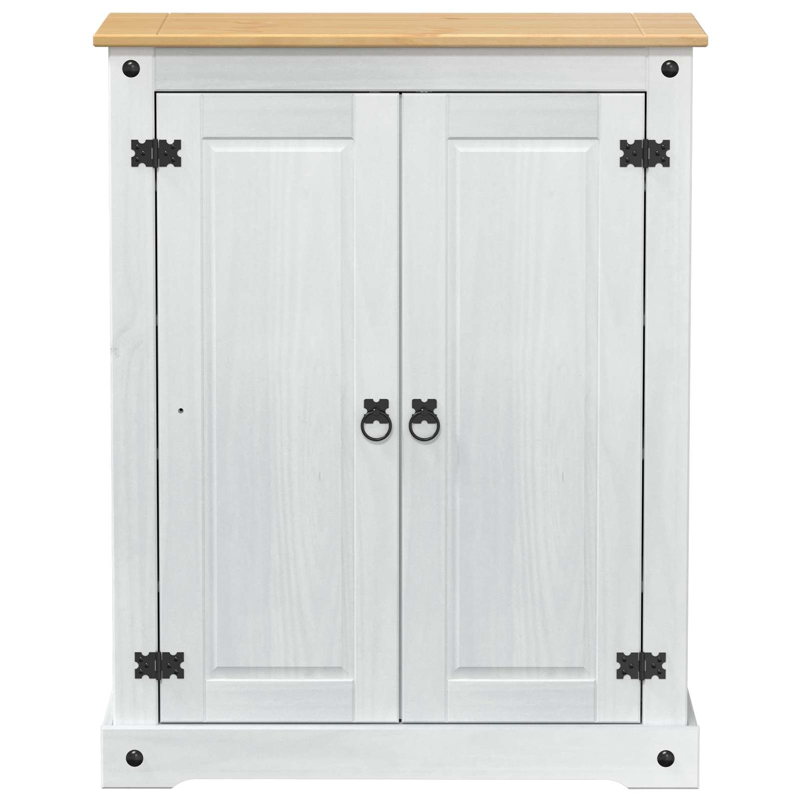 Walplus Solid Wood Shoe Cabinet - White - 86 x 38.5 x 108 cm - Image 4