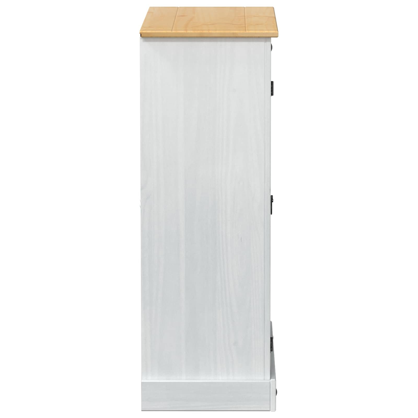 Walplus Solid Wood Shoe Cabinet - White - 86 x 38.5 x 108 cm - Image 5