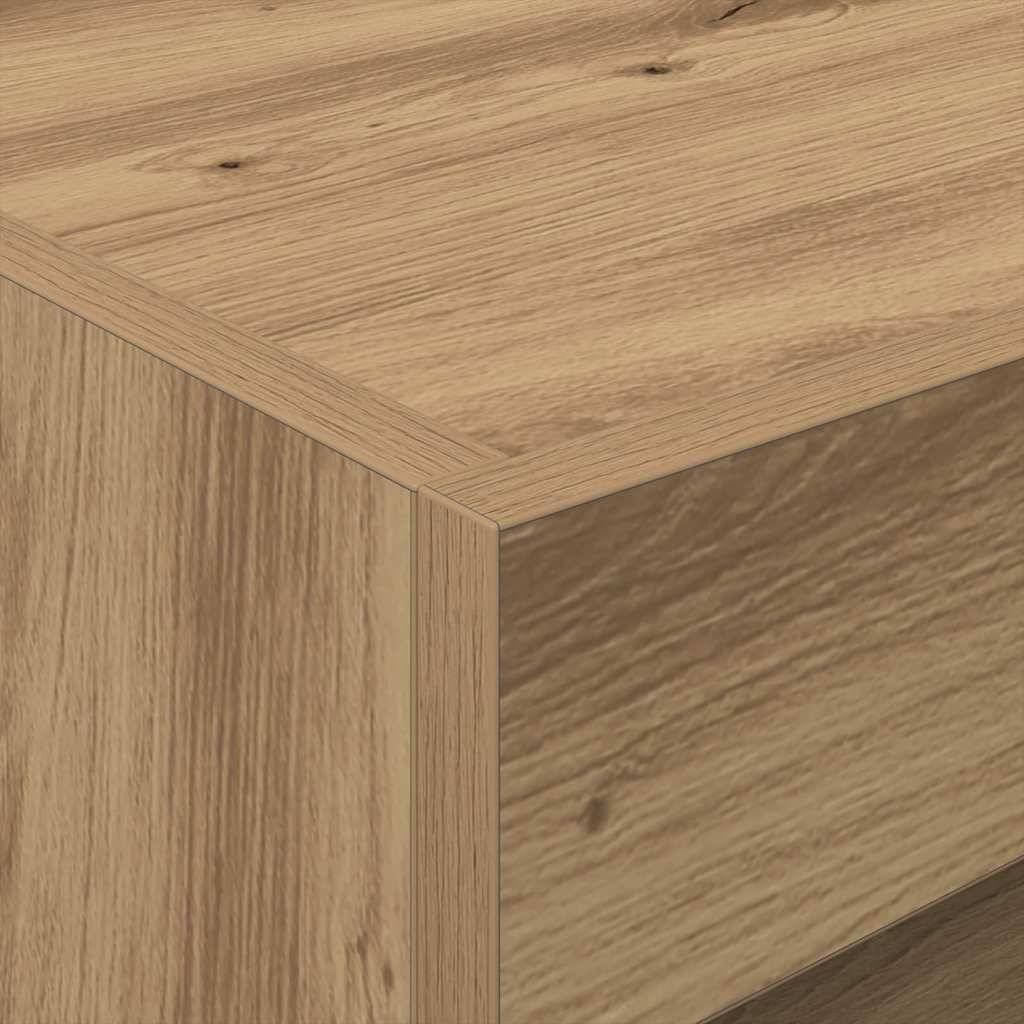 Walplus Engineered Wood Bedside Cabinet - Oak - 50 x 40 x 45 cm - Image 9
