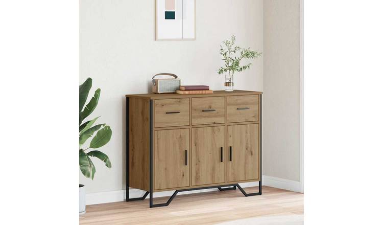 Walplus Sideboard - Artisan Oak - 97 x 32.5 x 74.5 cm