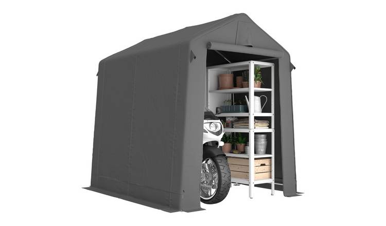 Outsunny Waterproof Portable Garden Storage Tent - Dark Grey