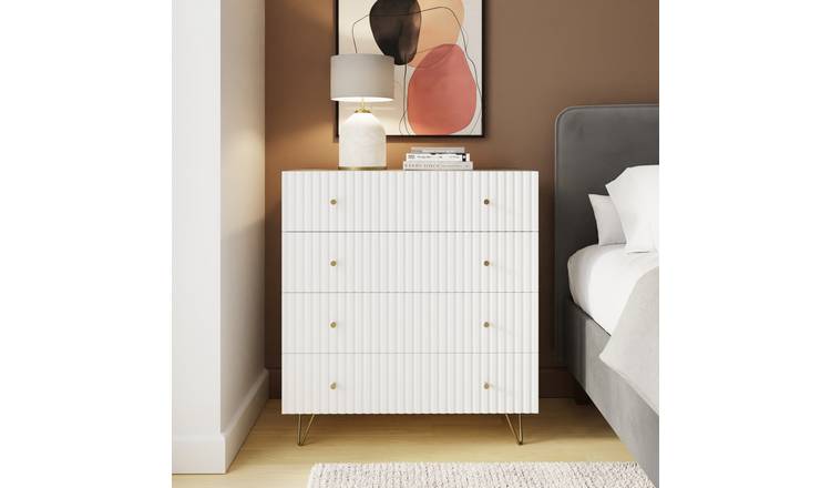 GFW Thalia 4 Drawer Chest - White