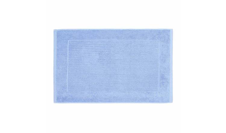 Homescapes Turkish Cotton Bath Mat - Light Blue