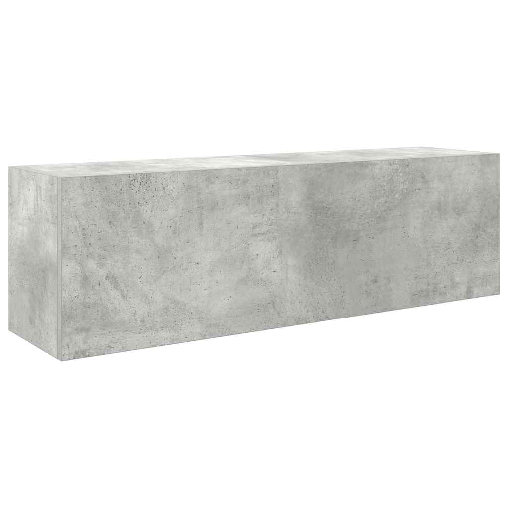 Walplus Engineered Wood Bathroom Wall Cabinet - Concrete Grey - 100 x 25 x 30 cm - Image 2