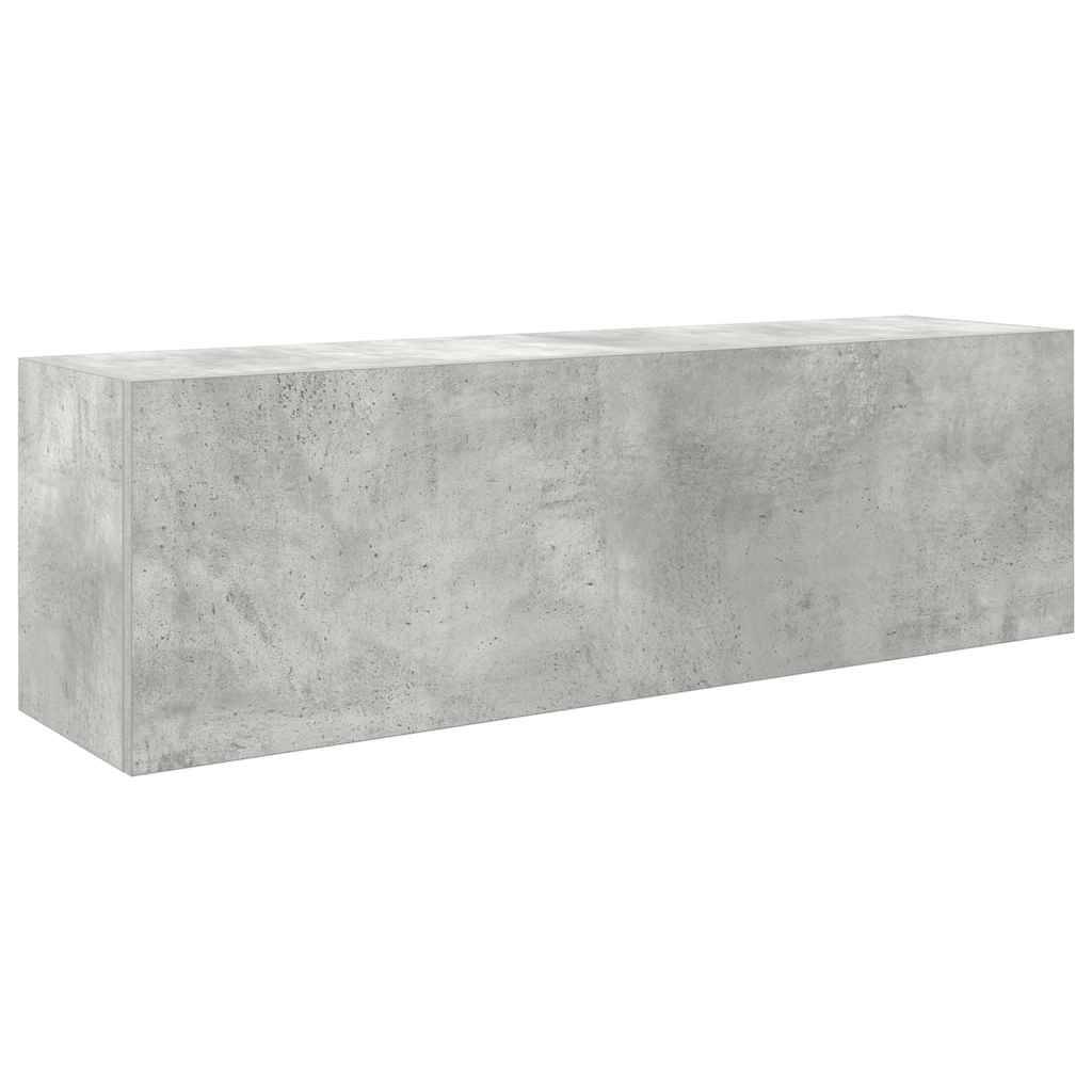 Walplus Engineered Wood Bathroom Wall Cabinet - Concrete Grey - 100 x 25 x 30 cm - Image 2