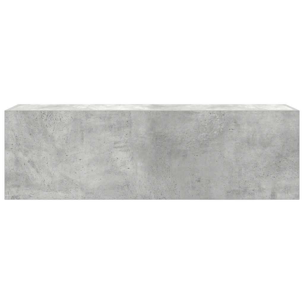 Walplus Engineered Wood Bathroom Wall Cabinet - Concrete Grey - 100 x 25 x 30 cm - Image 5