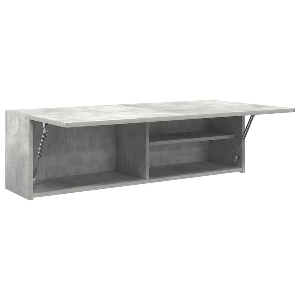 Walplus Engineered Wood Bathroom Wall Cabinet - Concrete Grey - 100 x 25 x 30 cm - Image 6