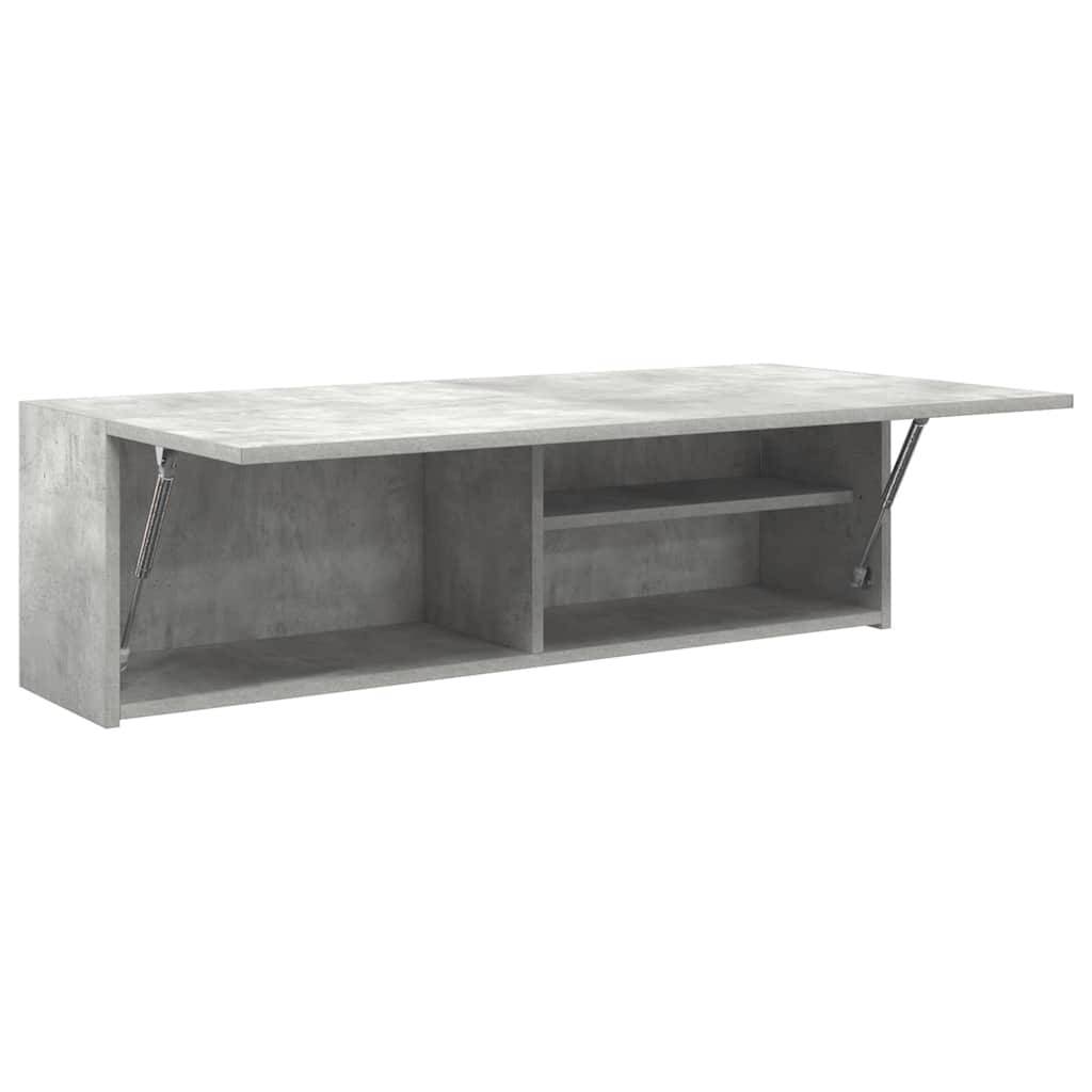 Walplus Engineered Wood Bathroom Wall Cabinet - Concrete Grey - 100 x 25 x 30 cm - Image 6
