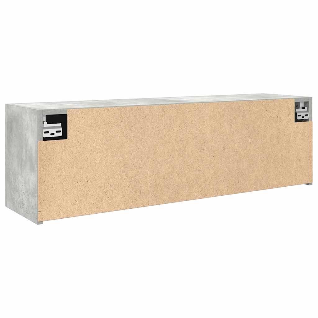 Walplus Engineered Wood Bathroom Wall Cabinet - Concrete Grey - 100 x 25 x 30 cm - Image 8