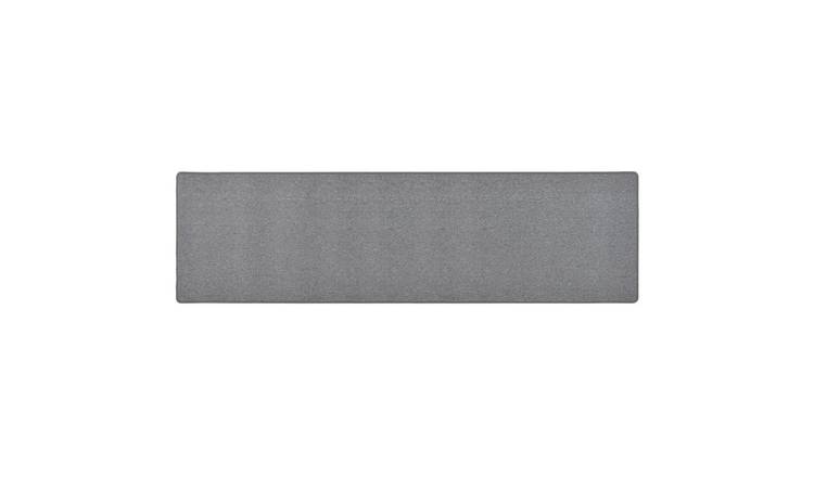 Walplus Polypropylene 3 mm Pile Carpet Runner - Dark Grey - 80 x 300 cm