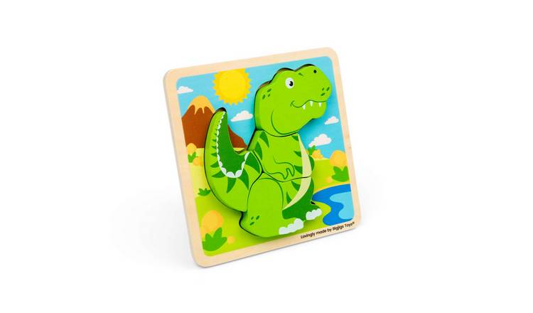 Bigjigs Toys Chunky Lift Out T-Rex - 10 Months +