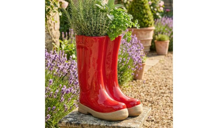 Dibor Large Wellington Planter - Red