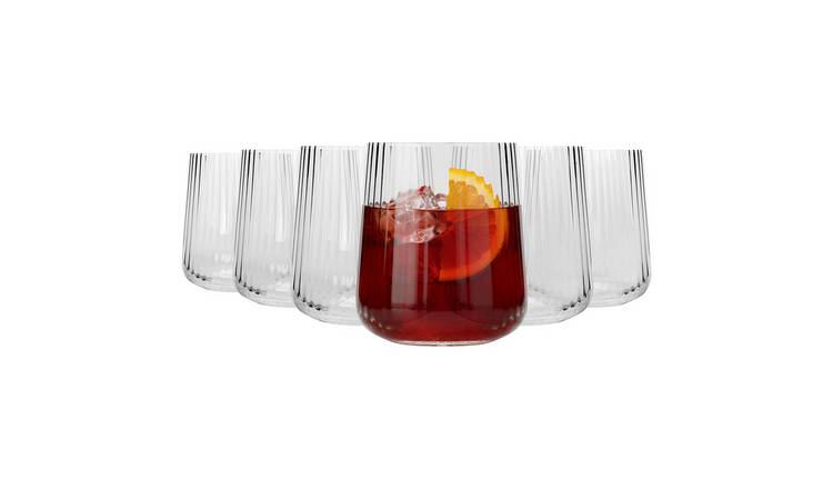 Argon Tableware Chelsea Optic Crystal Tumbler Glasses - 500ml - Pack of 6