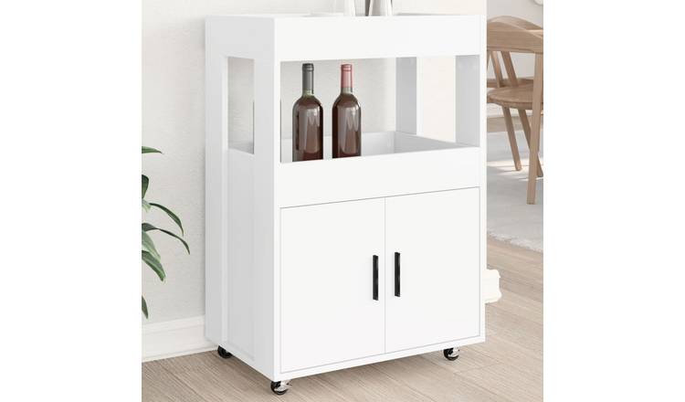 Walplus Engineered Wood Sideboard - White - 60 x 39.5 x 89 cm