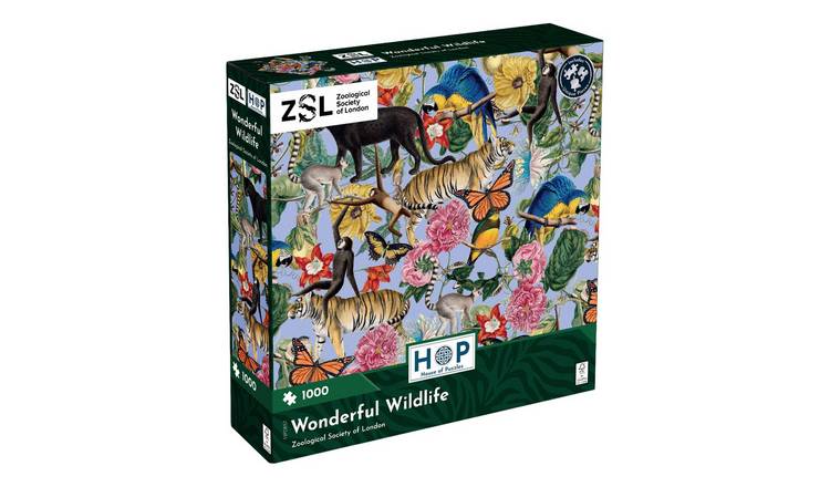 The House of Puzzles ZSL Wonderful Wildlife 1000 Piece Jigsaw Puzzle