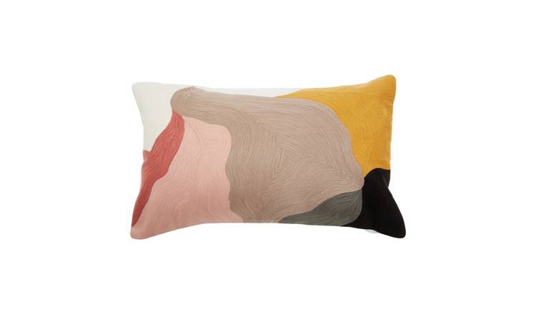Orsina Bosie Ozella Multi Coloured Abstract Terrain Rectangular Cushion – Assor