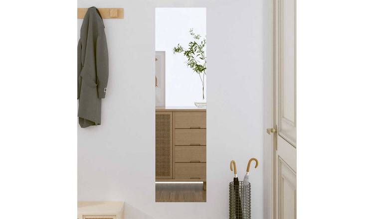 Walplus Glass Wall Mirror - Silver - 30 x 100 cm