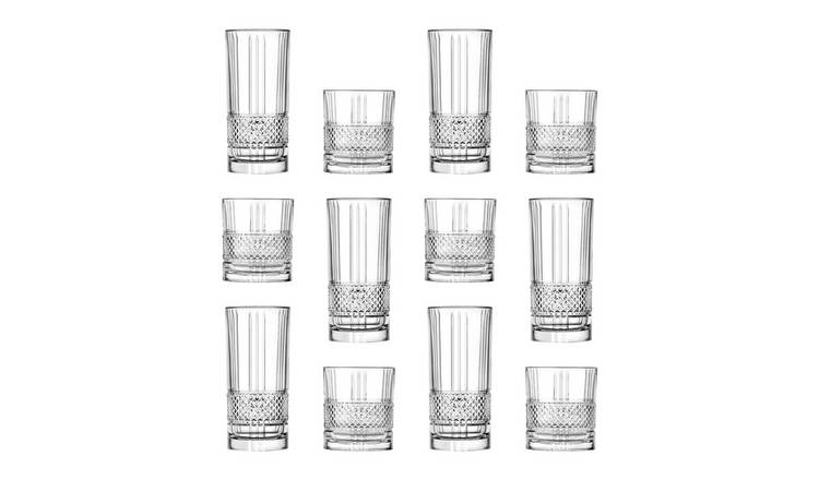 RCR Crystal 12 Piece Brillante Glassware Set