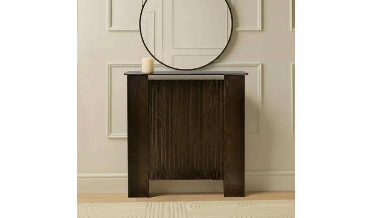 OHS Ribbed Radiator Cover - Dark Brown - Small