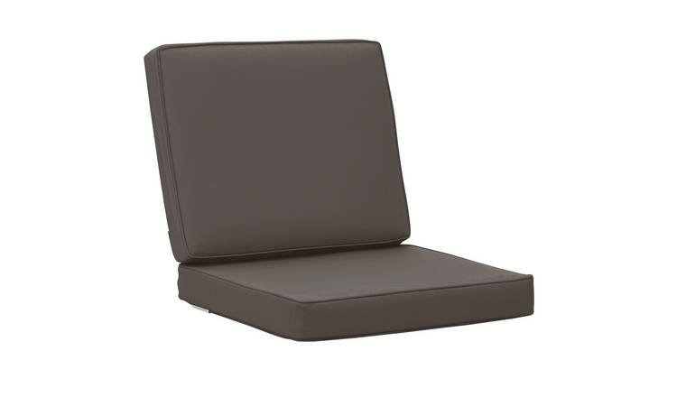 Outsunny 2 Garden Seat and Back Cushion Set - Dark Grey
