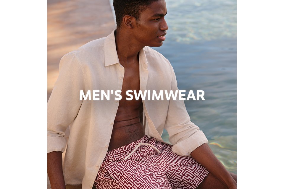 Men's swimwear.
