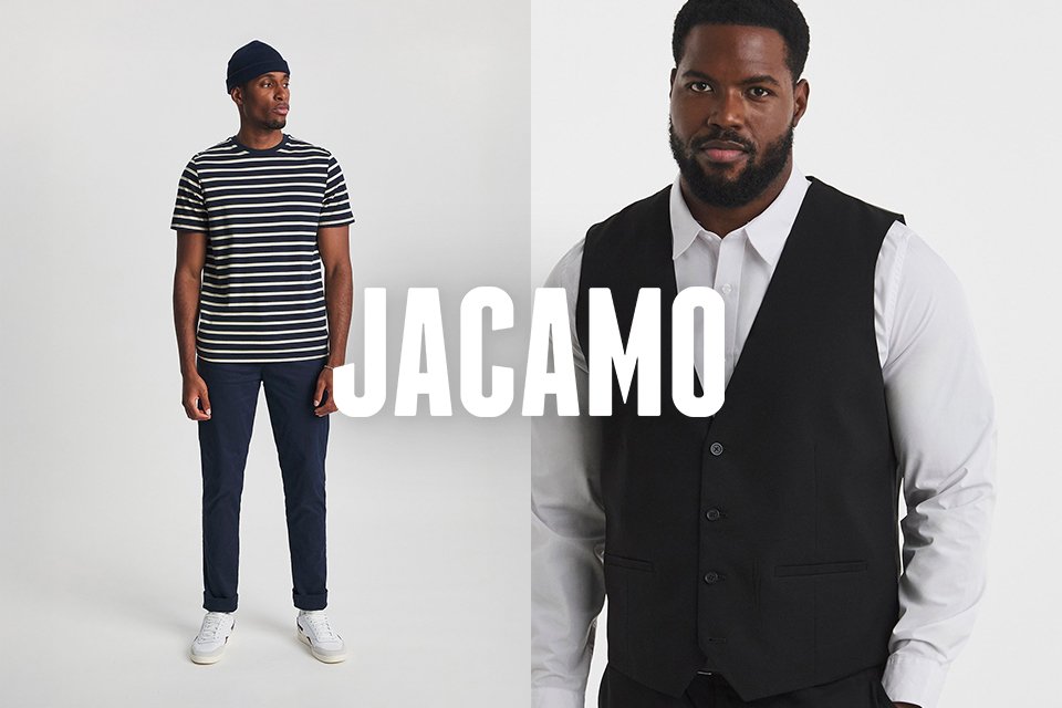 Jacamo. Discover men’s fashion that fits every time, no matter your build or size. Whatever you’re searching for, we’ve got you covered at Jacamo.