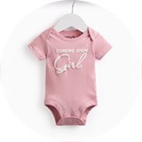 Baby bodysuits and vests in soft cotton essentials.