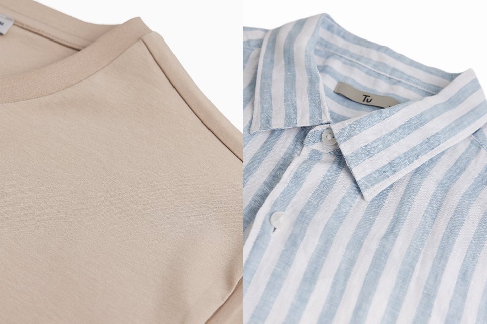 Discover premium comfort. Experience our premium range of elevated fabrics, crafted for exceptional comfort and enduring quality. From ultra‑soft Supima® cotton to naturally breathable 100% linen, each piece is designed to bring effortless luxury to everyday dressing. Discover shirts, tops, and polos made with the finest materials for a refined, modern wardrobe.