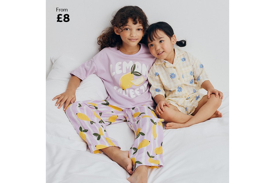 From £8. Nightwear.