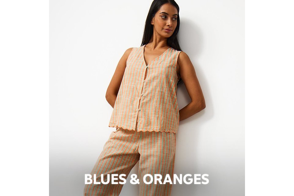 Red and pink striped women’s nightshirt, modern lightweight nightwear.