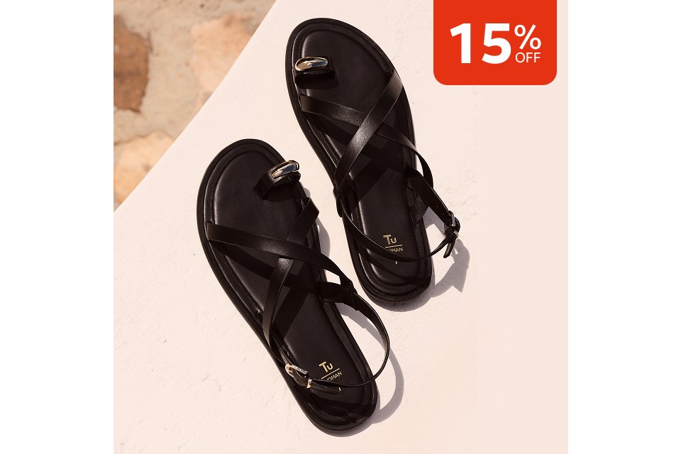15% off. Shop summer footwear.