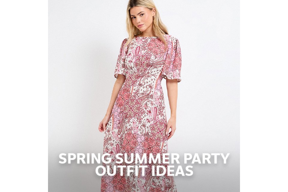 Spring summer party outfit ideas.