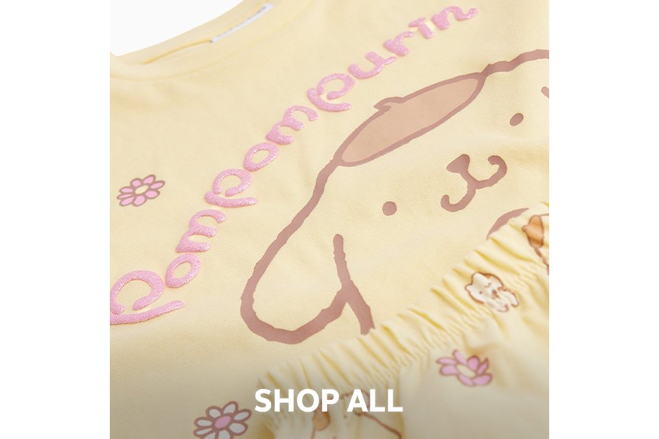 Winnie the Pooh character nightwear in yellow – soft cotton sleepwear set.