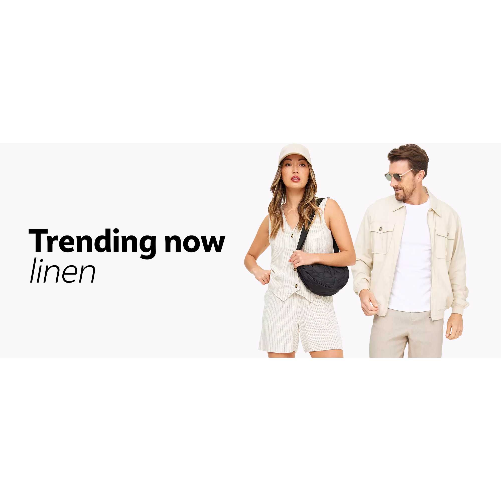 Trending now: Linen.     