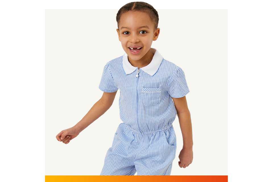Sainsburys gingham school dress deals
