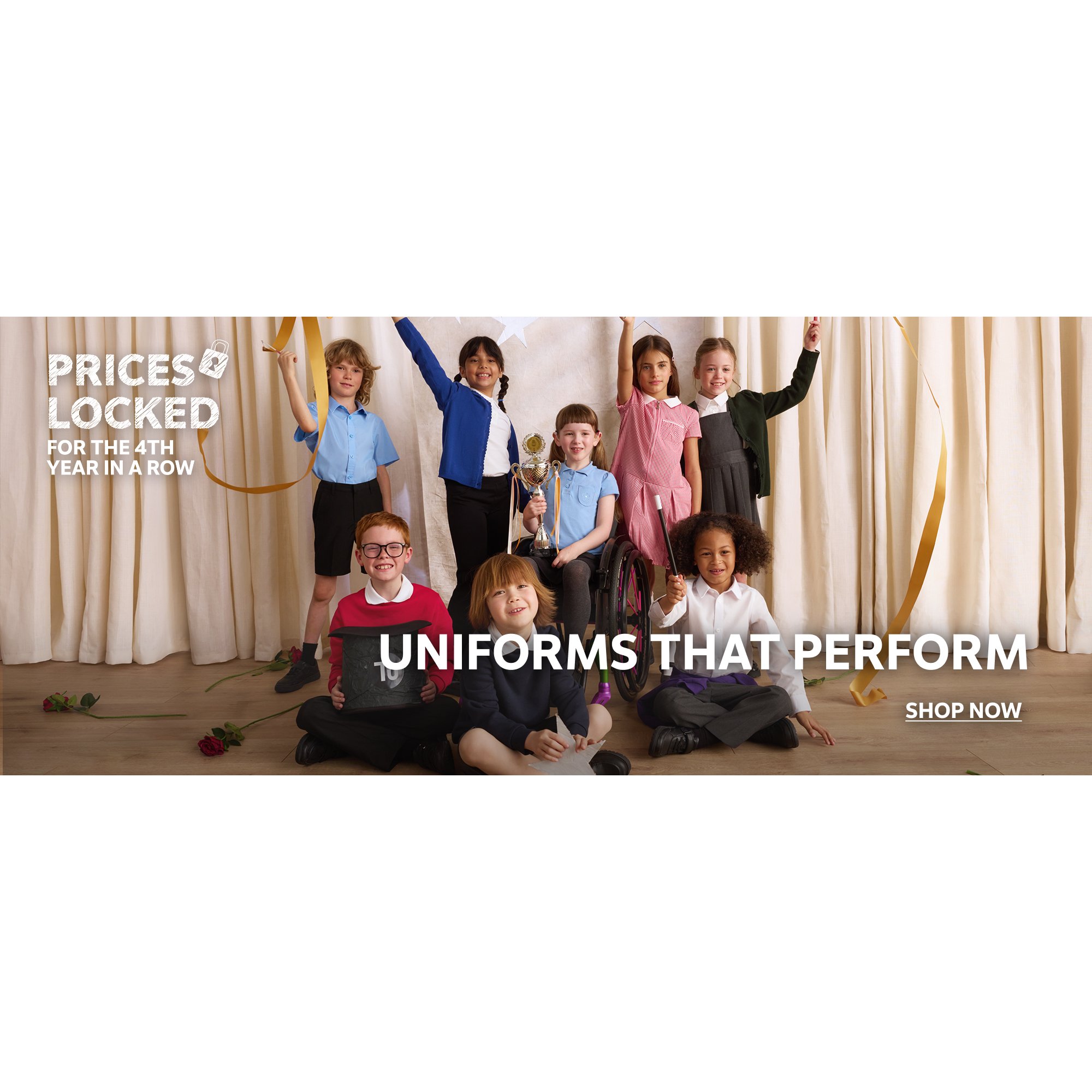 Prices locked for the 4th year in a row. Uniforms that perform. Shop now.