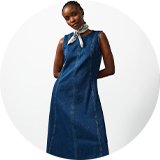 Denim dresses.