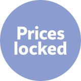 Prices locked for the 3rd year in a row.
