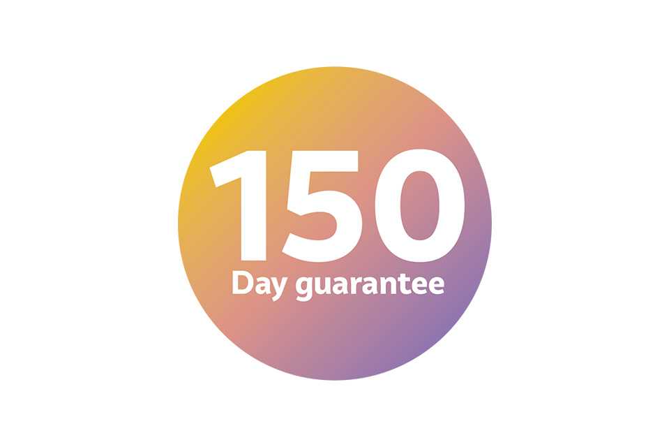 150 Day Guarantee.