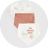 Bibs & muslin squares.