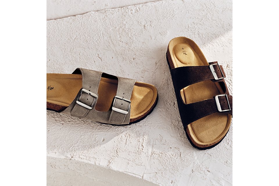 Sandals.