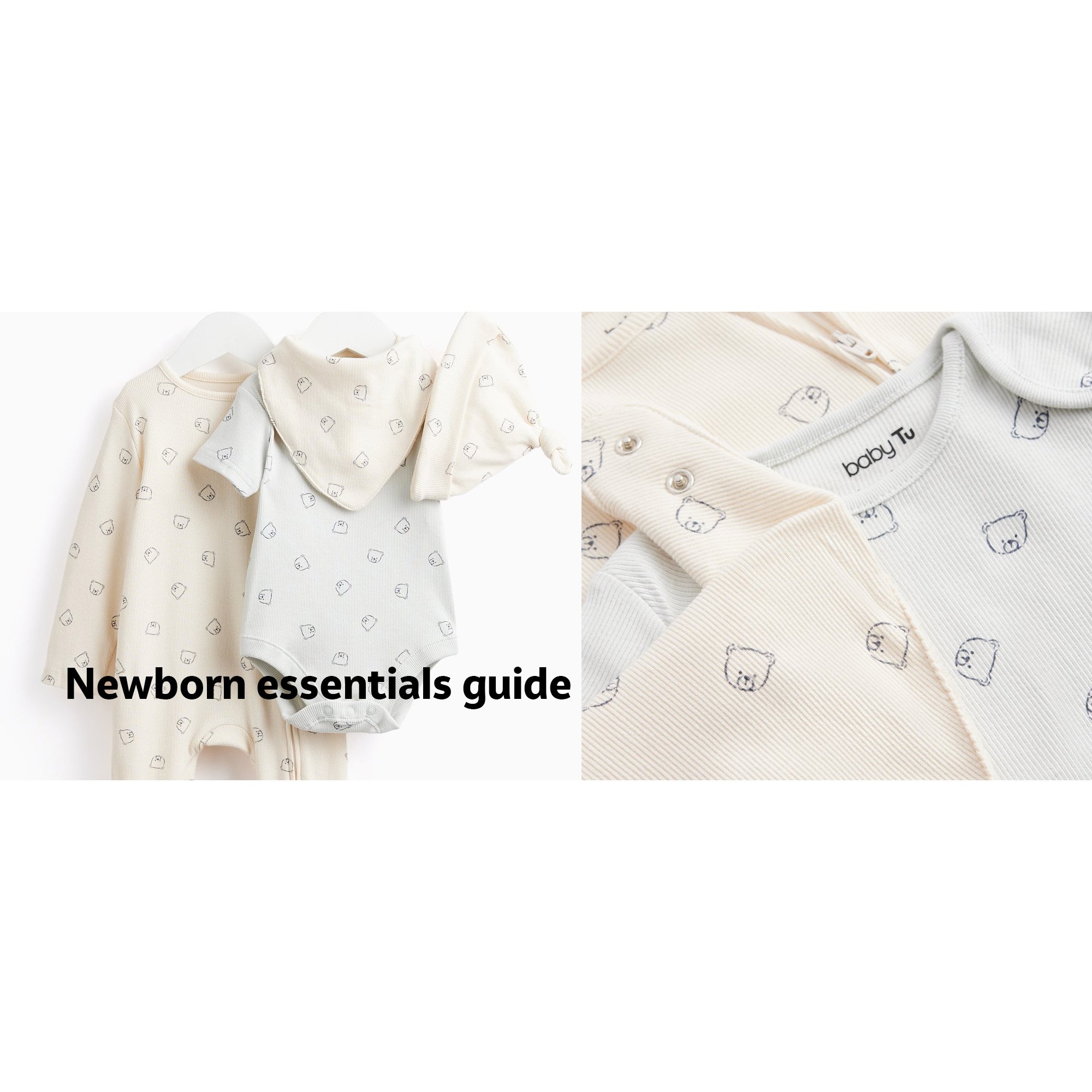 Newborn essentials & baby clothes guide.